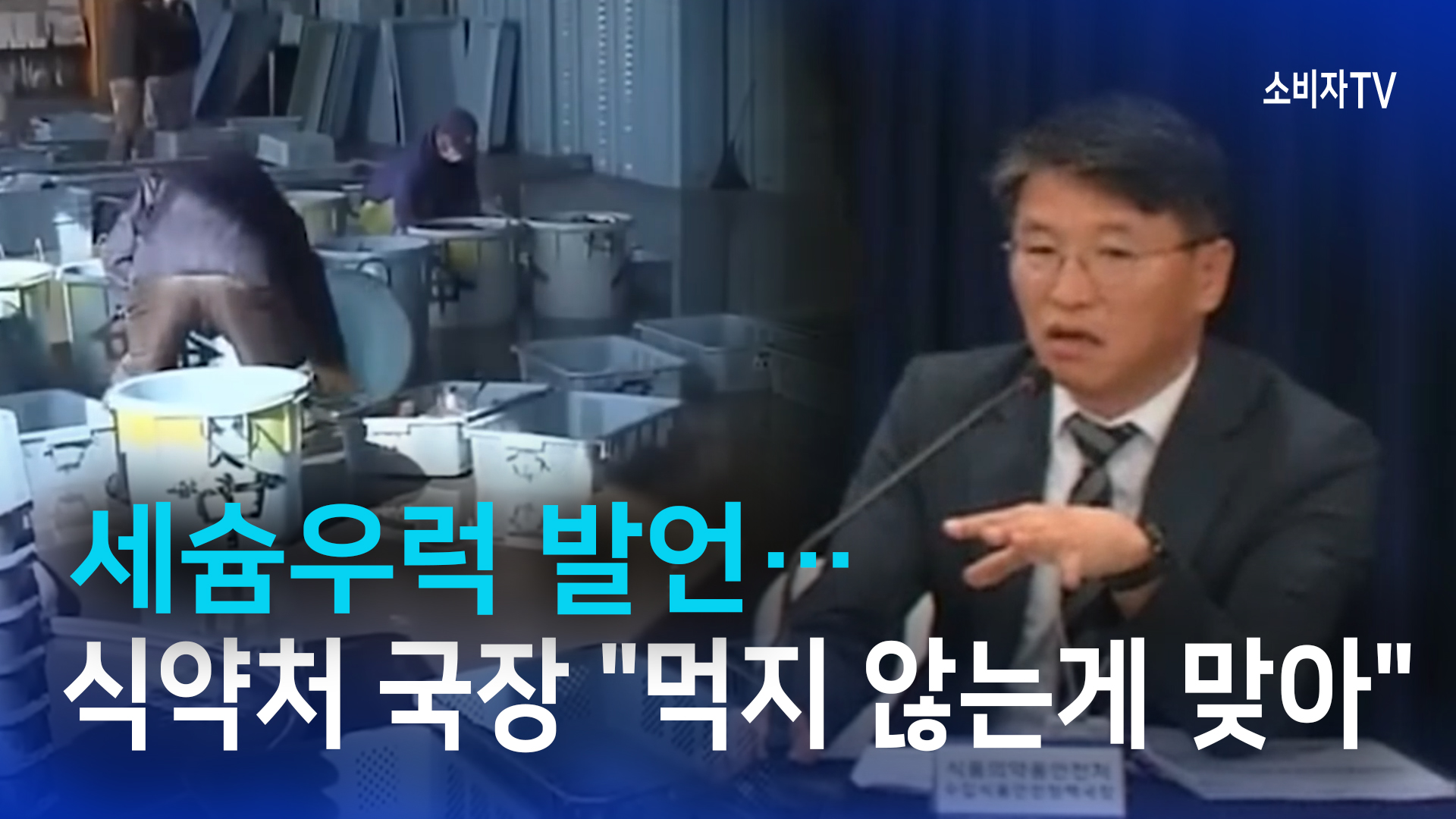 세슘 우럭 발언…식약처 국장 "먹지 않는게 맞아"