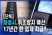 화성시, 위조방지 예산 17년간 한 업체 지급?